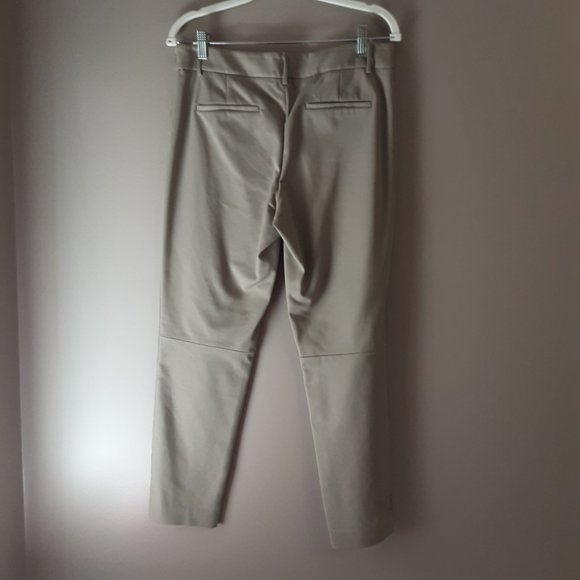 Aritzia Babaton Tan Beige Mid-Rise Side Zip Pants Size 10 - Picture 6 of 14
